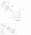 Blower HousingShrouds Flywheel Rewind Starter Diagram and Parts List for 20H237-0113-E9  Briggs and Stratton Engine
